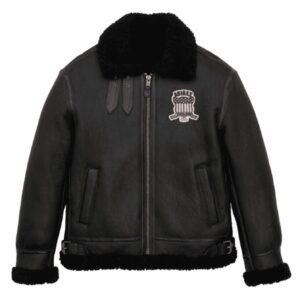 Avirex Authentic B-3 Black Leather Flight Bomber Jacket